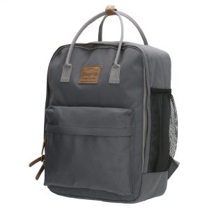 rygsæk, canvas rygsæk, skoletaske, børnehavetaske, ungdomstaske, rygsæk med farve, rygsæk med kontrast detaljer