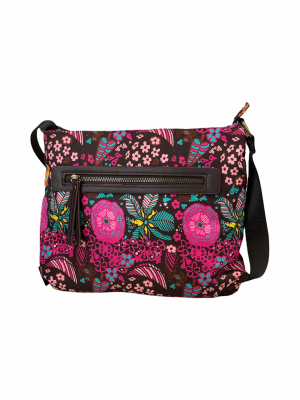 crossbody stoftaske, skuldertaske, stoftaske, letvægtstaske, hverdagstaske, taske med mange farver,taske med blomster