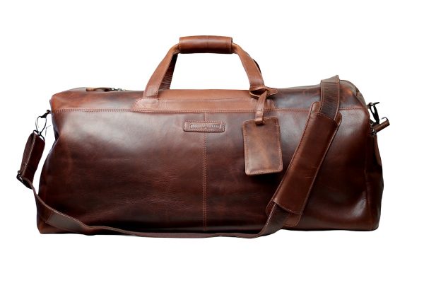 brun læder rejsetaske, læder rejsetaske, rejsetaske i læder, weekendtaske i læder, weekend taske i læder, lædertaske