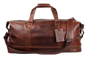 weekendtaske i brun læder, rejsetaske, rejsetaske i læder, lædertaske, weekendtaske,