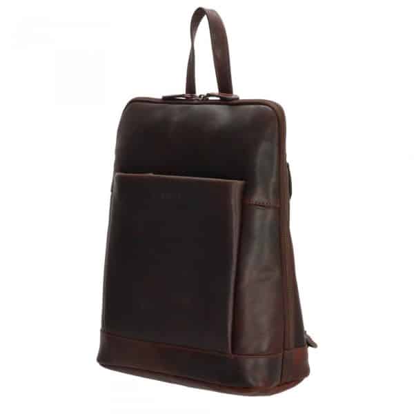 rygsæk i læder til 13 tommer bærbar, rygsæk i læder, læder rygsæk, studietaske., arbejdstaske, lædertaske