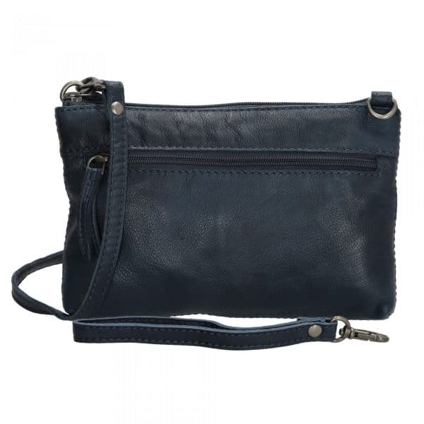 Lille lædertaske med lang rem, crossbody taske i læder, skuldertaske i læder, clutch taske i læder,