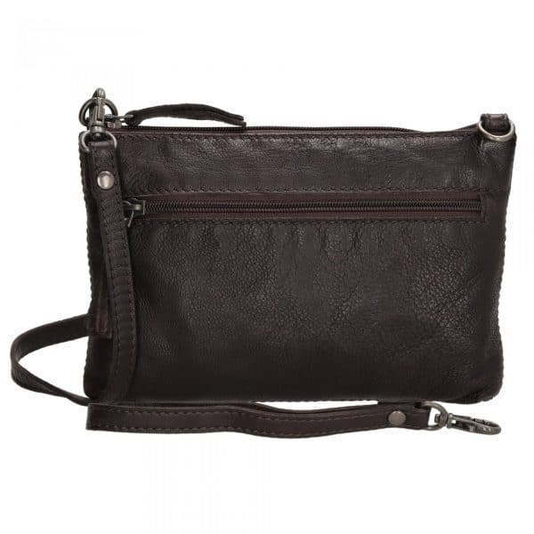 Lille lædertaske med lang rem, crossbody taske i læder, skuldertaske i læder, clutch taske i læder,