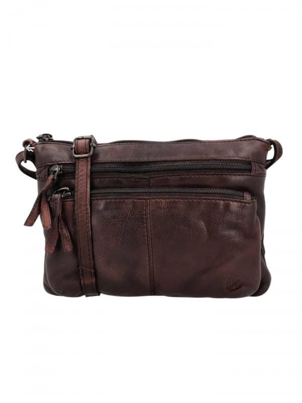 blød crossbody taske med lang rem, crossbody taske i blødt læder, blød lædertaske, lille lædertaske, lille rummelig lædertaske