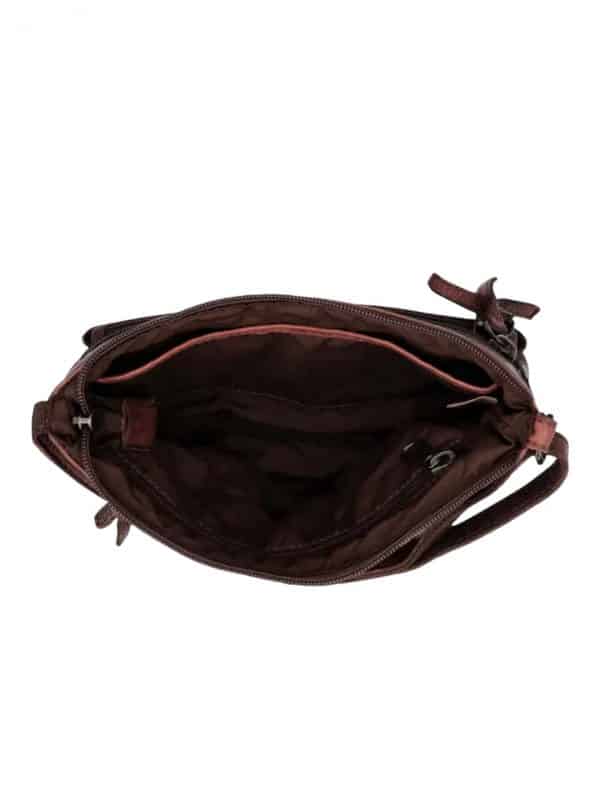blød crossbody taske med lang rem, crossbody taske i blødt læder, blød lædertaske, lille lædertaske, lille rummelig lædertaske