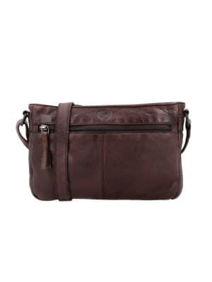 Lille skuldertaske i blødt læder, taske i vasket læder, lædertaske, skuldertaske, crossbody taske, dametaske
