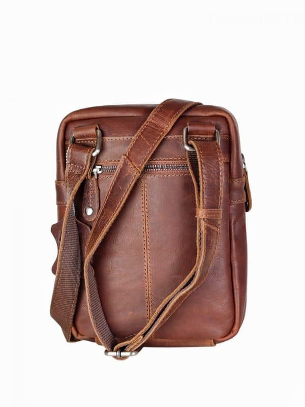 Unisex crossbody taske, crossbody taske i læder, lædertaske med lang rem, lædertaske i blødt læder