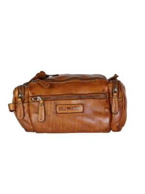 Toilettaske i læder, Hill Burry toiletaske, rummelig toilettaske, dopp kit