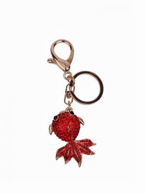 bag charm fisk, bag charm fisk i similisten, bag charm med similisten, lille bag charm, taskepynt, bling bling taskepynt, taske tilbehør, taske accessory