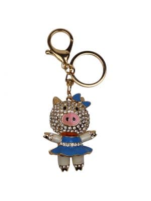 Bag charm ballerina, Bag charm gris, taskepynt ballerina, taskepynt, bag charm, bag charm med similisten, charm til tasken, nøglering, pynt til nøglering.