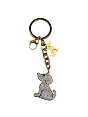 bag charm hund i simiilisten, bag charm hund, taskepynt hund, taskepynt, bag charm, taskepynt similisten, nøglering, pynt til nøglering.