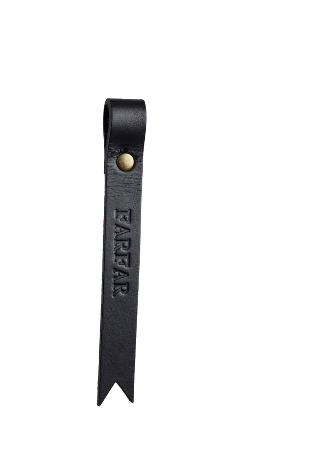 Bogmærke sort 130421 bogmærke med navn, personligt bogmærke, bogmærke i læder, bogmærke i læder med navnbogmærke med navn