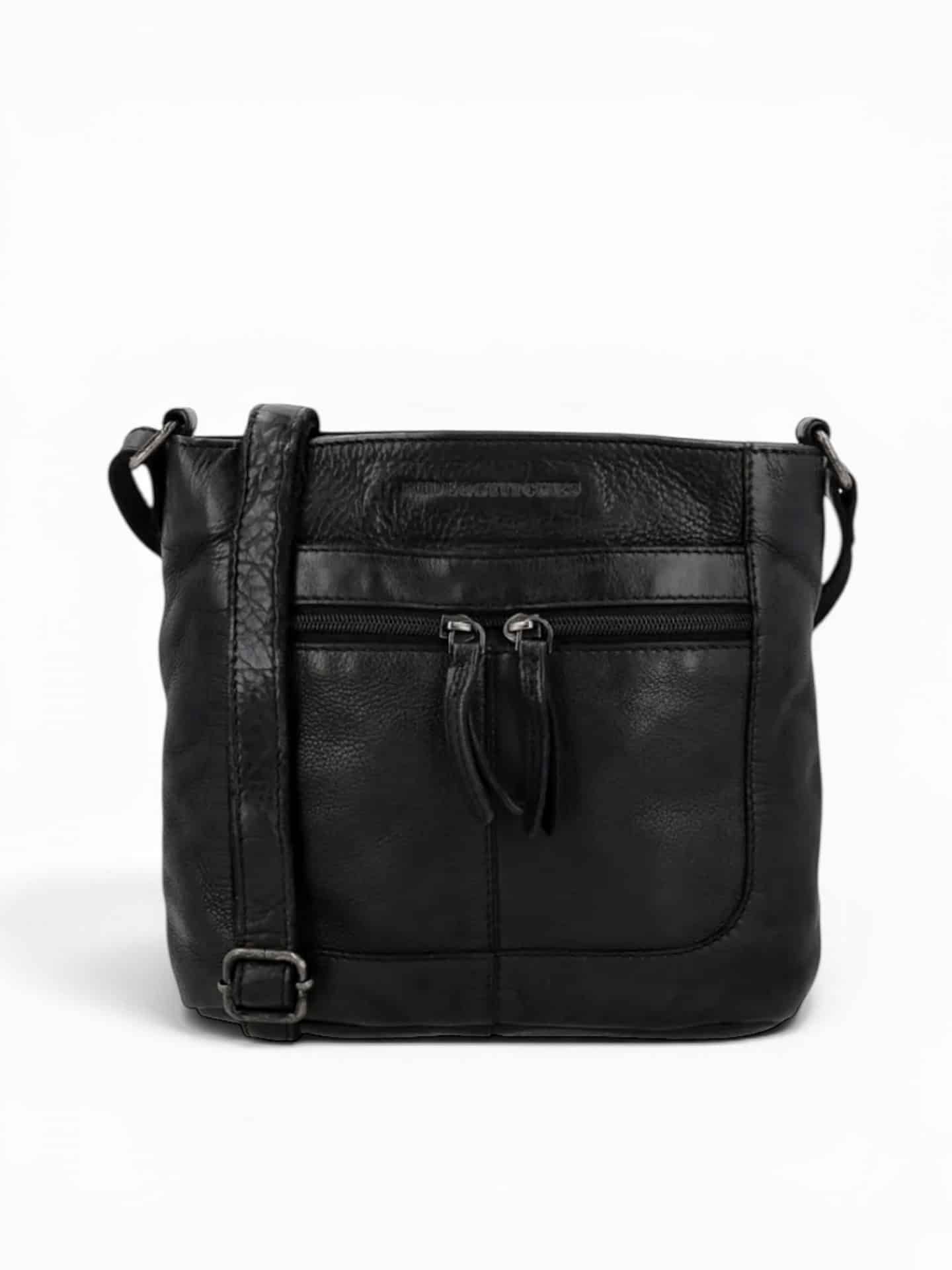 Photoroom_20260713_152335 Skuldertaske i blødt læder, lædertaske, blød lædertaske, hverdagstaske i læder, crossbody taske i læder, brun lædertaske, sort lædertaske