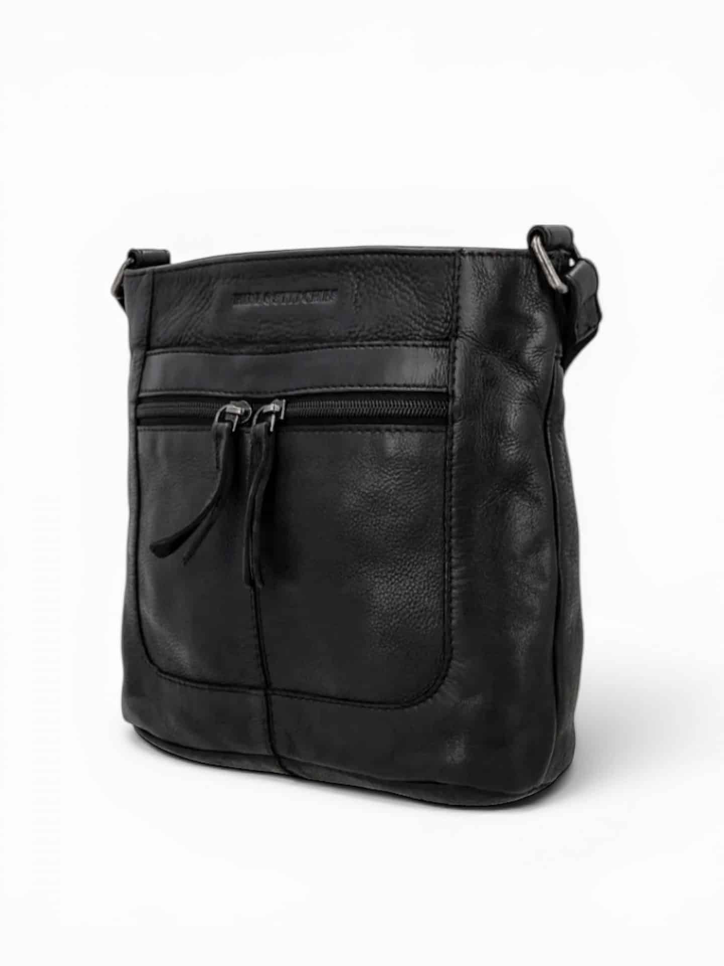 Photoroom_20260713_152503 Skuldertaske i blødt læder, lædertaske, blød lædertaske, hverdagstaske i læder, crossbody taske i læder, brun lædertaske, sort lædertaske