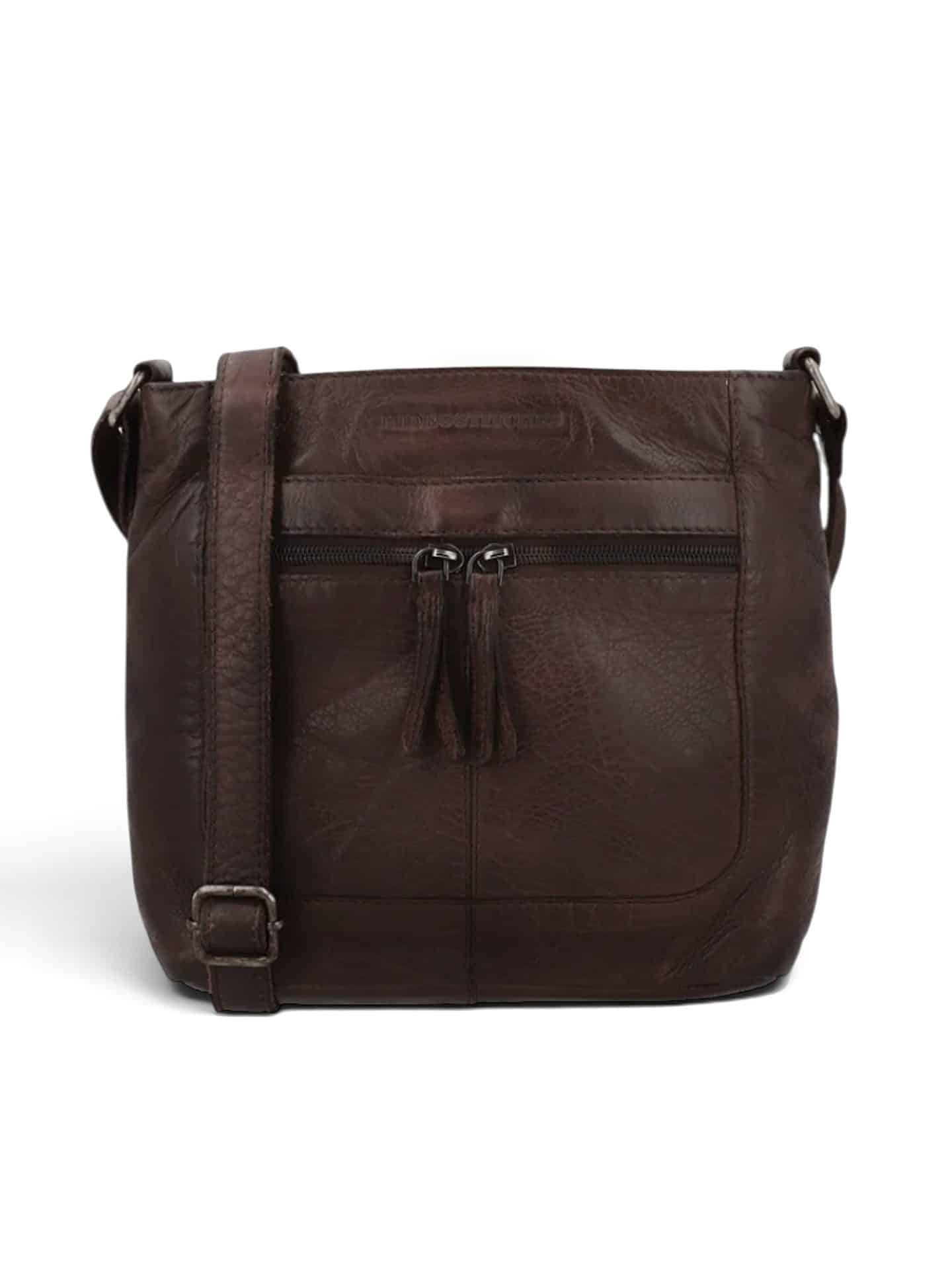 Photoroom_20260713_152534 Skuldertaske i blødt læder, lædertaske, blød lædertaske, hverdagstaske i læder, crossbody taske i læder, brun lædertaske, sort lædertaske