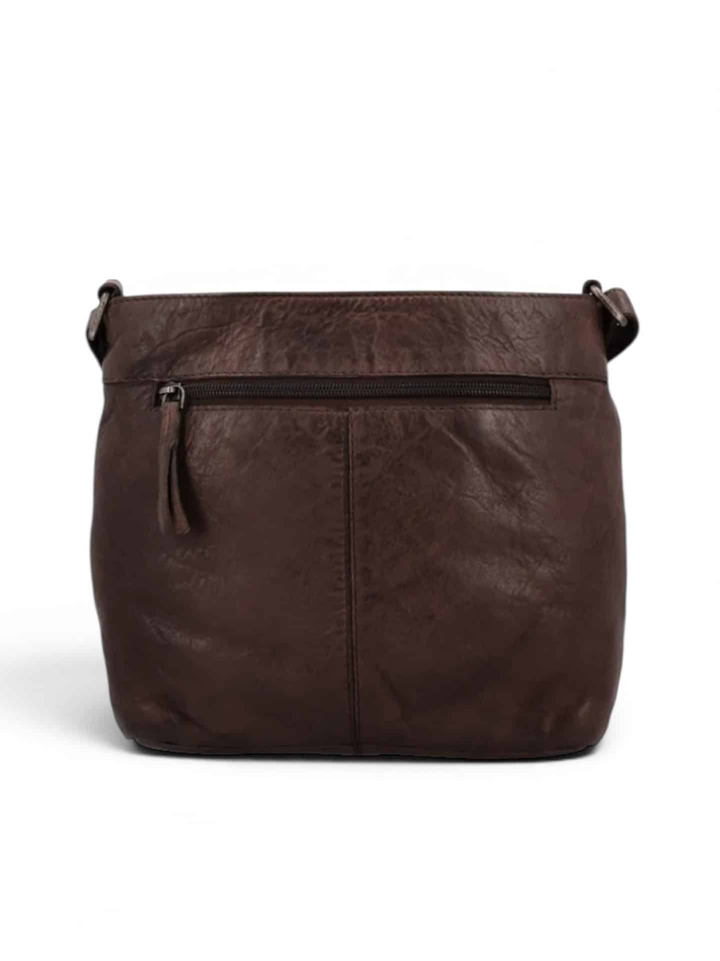 Photoroom_20260713_152559 Skuldertaske i blødt læder, lædertaske, blød lædertaske, hverdagstaske i læder, crossbody taske i læder, brun lædertaske, sort lædertaske