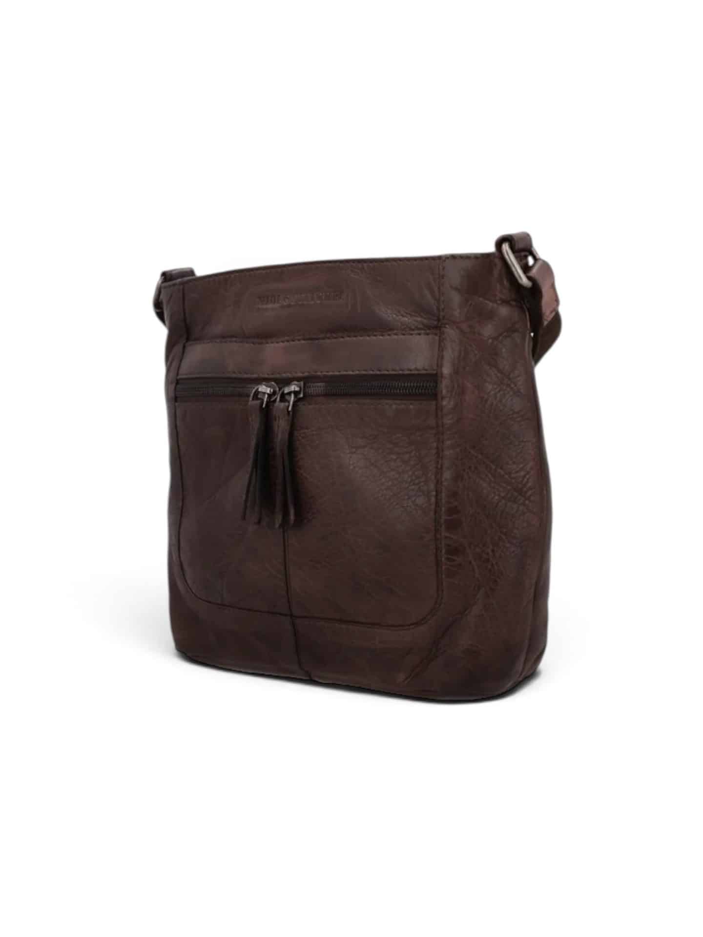 Photoroom_20260713_152655 Skuldertaske i blødt læder, lædertaske, blød lædertaske, hverdagstaske i læder, crossbody taske i læder, brun lædertaske, sort lædertaske