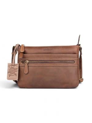 crossbody taske i læder, lille lædertaske, klille skuldertaske, flot lædertaske med lang rem, lille lædertaske med lang rem., crossbody taske med justerbar rem